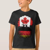 Germany German Canadian Canada Tree Roots Flag