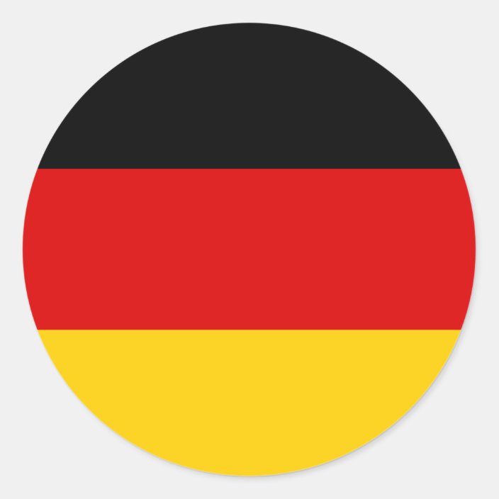 Germany (German) Flag Classic Round Sticker | Zazzle.co.uk