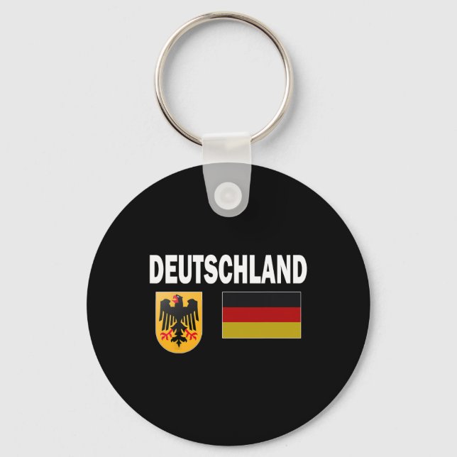 Germany German Flag Deutschland Love Gift  Key Ring (Front)