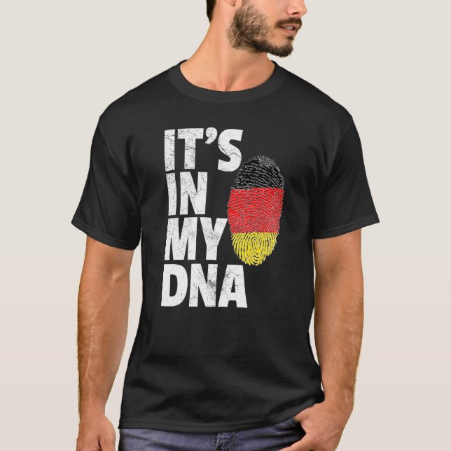 Germany German Flag It's In My Dna Christmas  Coun T-Shirt (Front)