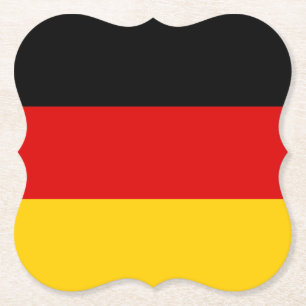 Germany (German) Flag Paper Coaster