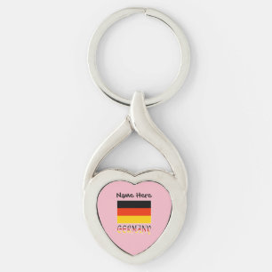 Germany German Flag Personalised Key Ring