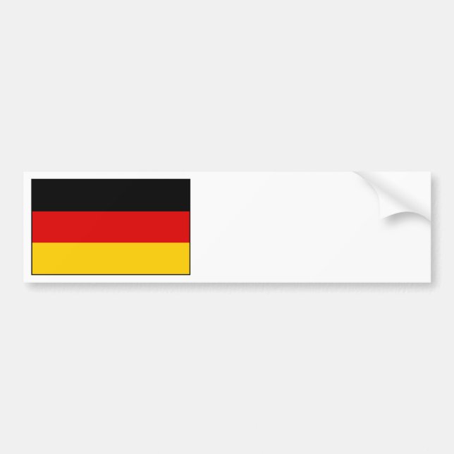 Germany – German National Flag Bumper Sticker (Front)