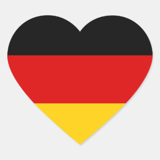 Germany – German National Flag Heart Sticker