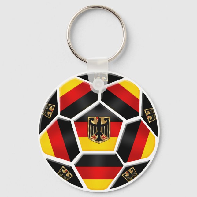 Germany - Germany Ball 2014 world cup soccer fans Key Ring (Front)