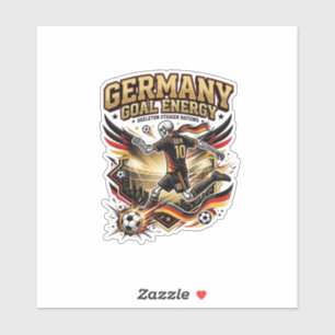 Germany Goal Energy Skeleton Striker Nations Bold