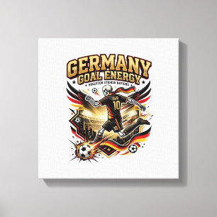 Germany Goal Energy Skeleton Striker Nations Bold Canvas Print