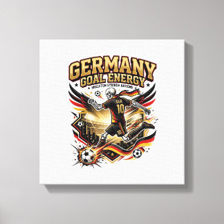 Germany Goal Energy Skeleton Striker Nations Bold Canvas Print