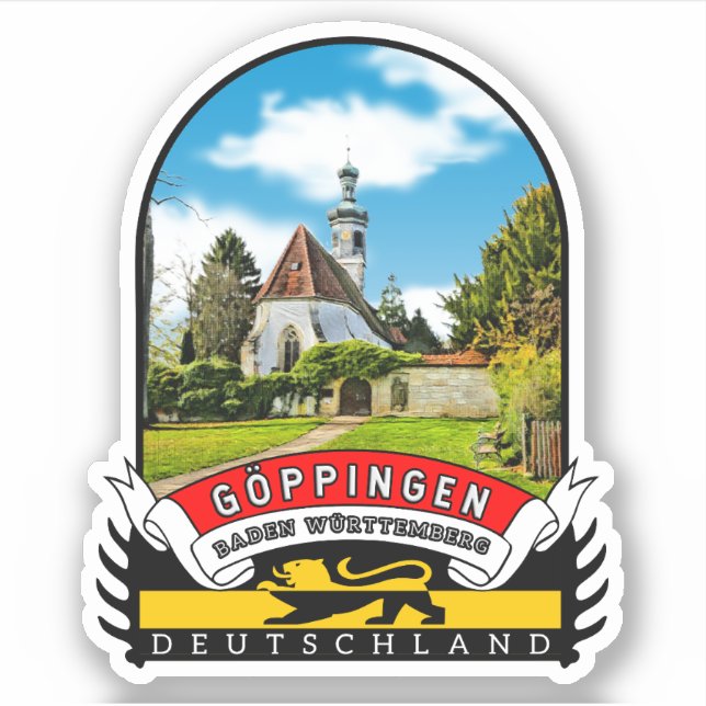Germany Göppingen Vintage souvenir (Front)