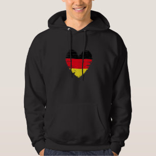 Germany Heart German Flag German Pride Hoodie