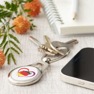 Germany heart key ring