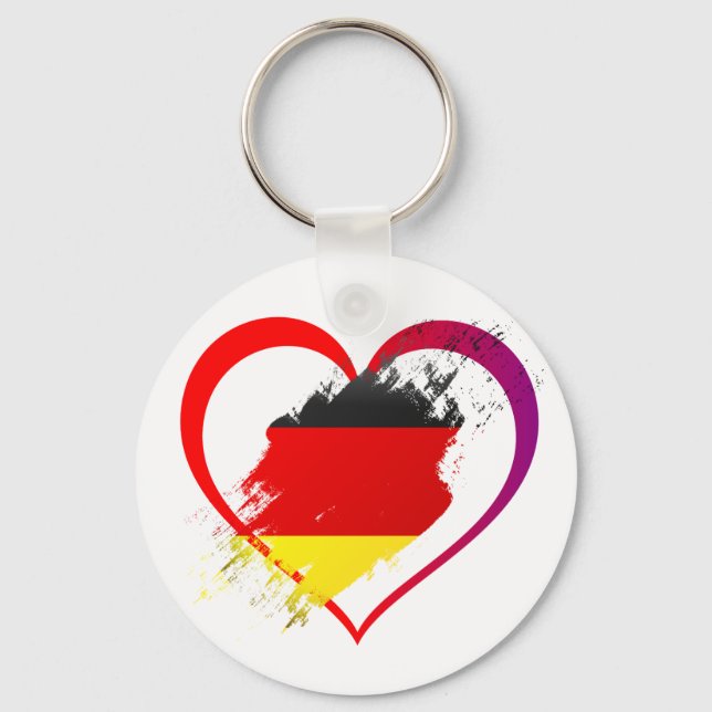 Germany heart key ring (Front)