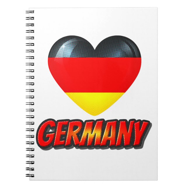 Germany Heart Notebook (Front)