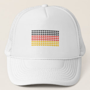 Germany HEARTS FLAG Trucker Hat