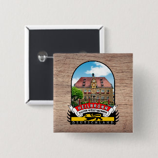 Germany Heilbronn Vintage souvenir 15 Cm Square Badge