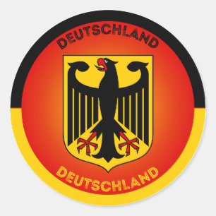 Germany Heritage Emblem Classic Round Sticker