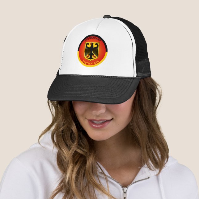 Germany Heritage Emblem Trucker Hat (In Situ)