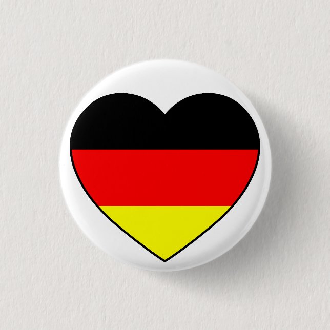 Germany Herz Football Germany 3 Cm Round Badge (Front)