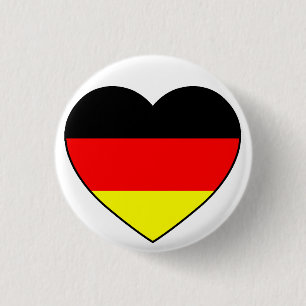 Germany Herz Football Germany 3 Cm Round Badge
