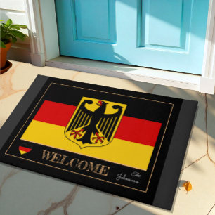 Germany house mat, German Flag sports / Welcome Doormat