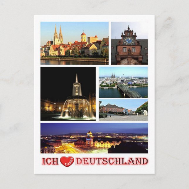 Germany - I Love - Postcard (Front)