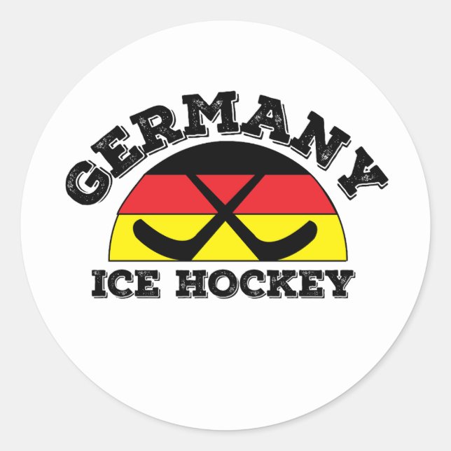 Germany Ice Hockey Classic Round Sticker (Front)