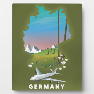 Germany Illustrated travel poster Plaque