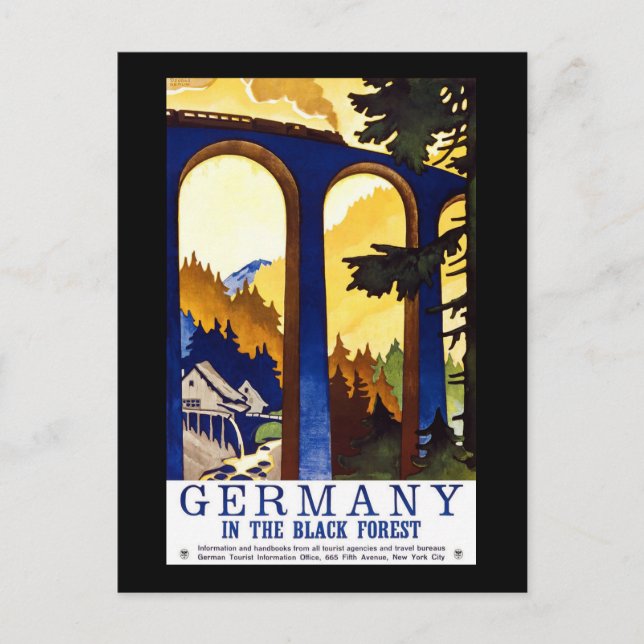 Germany In The Black Forest Postcard (Front)