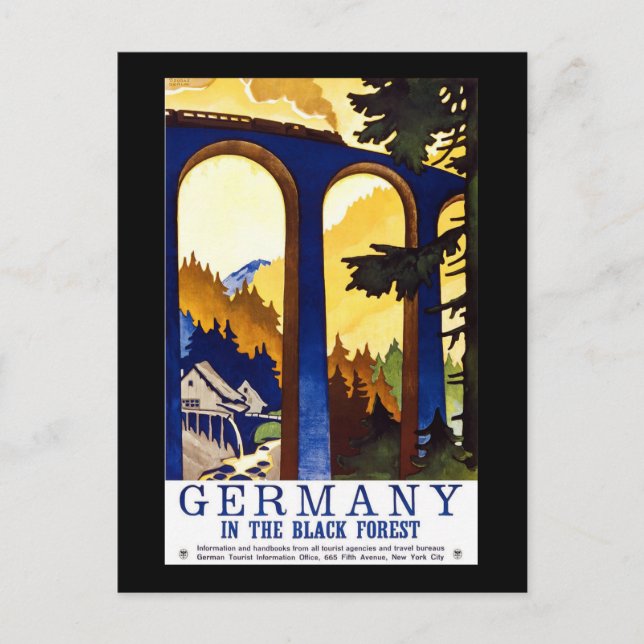 Germany In The Black Forest Postcard (Front)