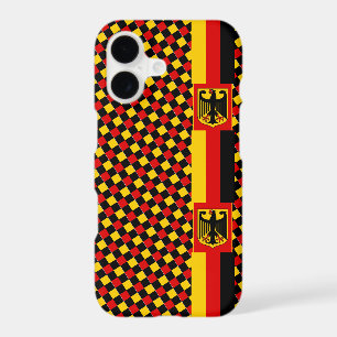Germany iPhone case, modern / dark, German Flag