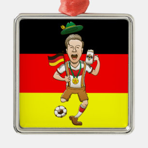 Germany is Four-time Soccer Champion Metal Tree Decoration