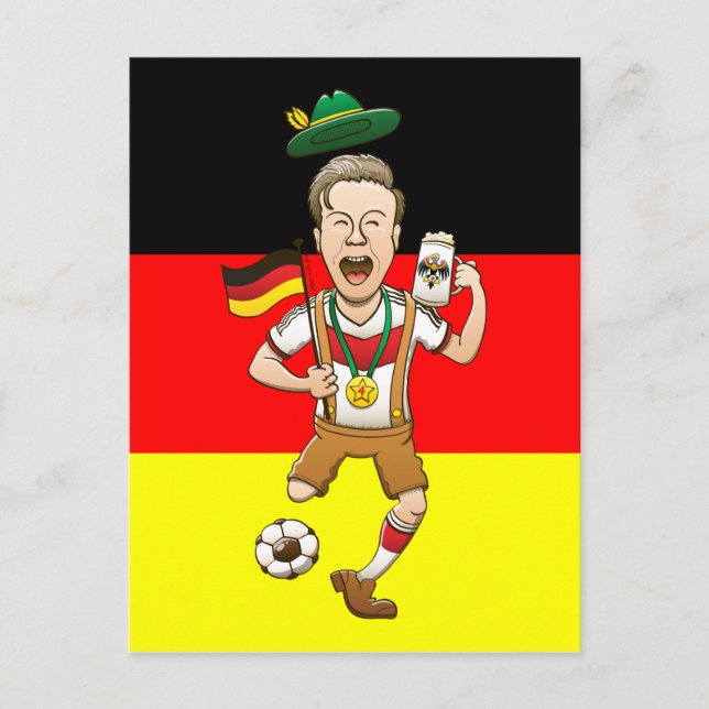 Germany is Four-time Soccer Champion Postcard (Front)