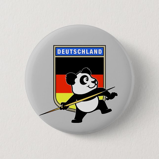 Germany Javelin Panda 6 Cm Round Badge (Front)