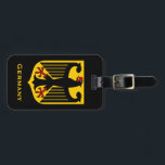 Germany Luggage Tag<br><div class="desc">Use this great looking Germany luggage tag when travelling to look distinctive  and continental. The luggage tag also makes a great gift for a family member or a friend. Fore items like this,  visit: www.zazzle.com/azores*</div>