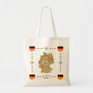 Germany Map + Flags Bag