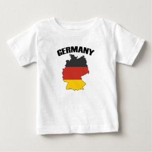 Germany Map - German Flag - Deutschland Travel Baby T-Shirt