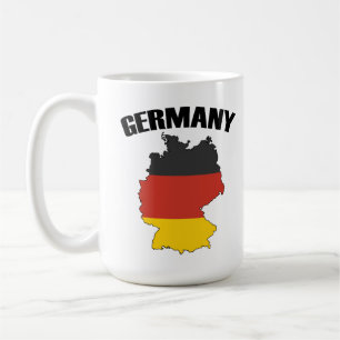 Germany Map - German Flag - Deutschland Travel Coffee Mug