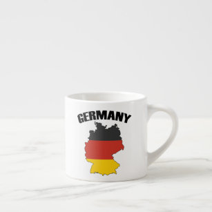 Germany Map - German Flag - Deutschland Travel Espresso Cup