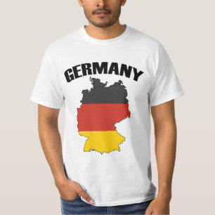 Germany Map - German Flag - Deutschland Travel T-Shirt