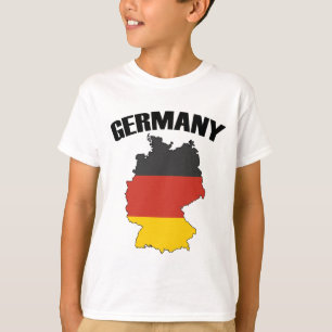 Germany Map - German Flag - Deutschland Travel T-Shirt
