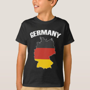 Germany Map - German Flag - Deutschland Travel T-Shirt