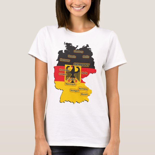 Germany Map T-Shirt (Front)