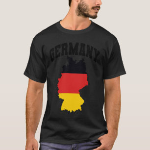Germany Map with Flag T-Shirt
