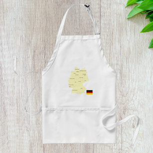Germany Map with States and Capitals Standard Apron