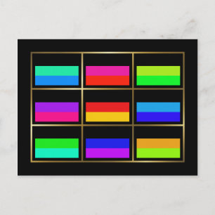 Germany Multihue Flags Postcard