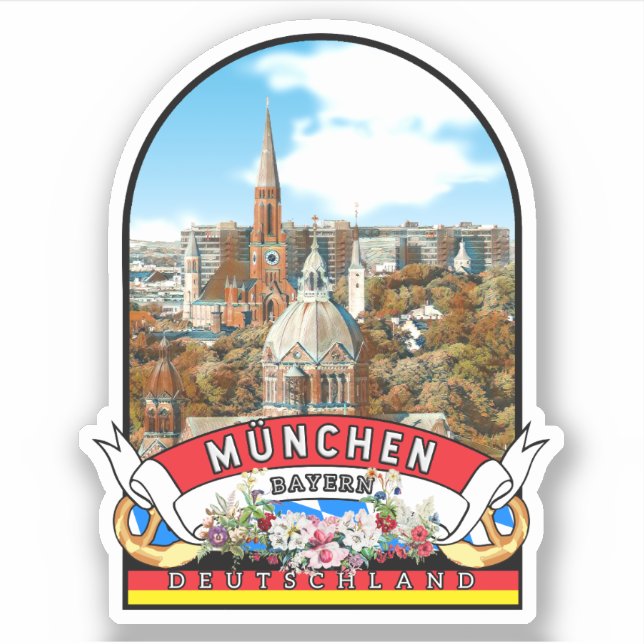 Germany München Vintage souvenir (Front)