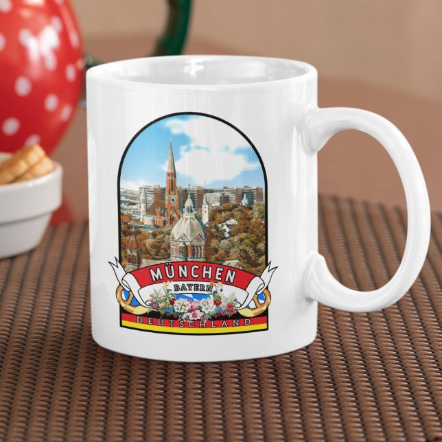 Germany München Vintage souvenir Coffee Mug (München: Charme, Kultur und Herz in einer Tasse.)