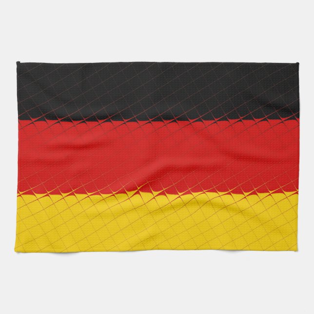 Germany National Flag Tea Towel (Horizontal)