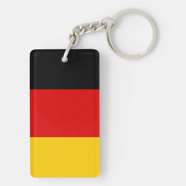 Germany National World Flag Key Ring (Back)