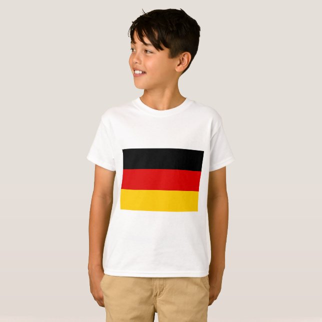 Germany National World Flag T-Shirt (Front Full)